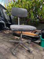 Vintage bureau stoel, Ophalen, Gebruikt, Grijs