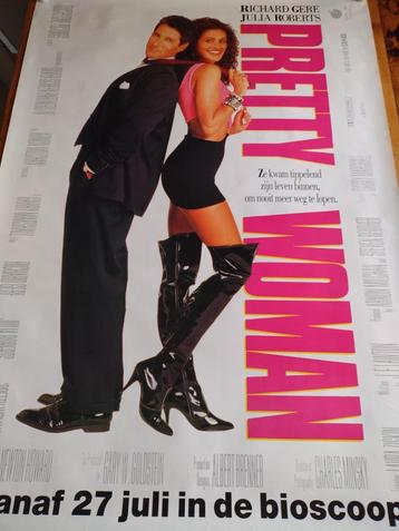 Filmposter Pretty Woman. Richard Gere. Julia Roberts beschikbaar voor biedingen