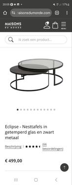 Gebruikt  salon tafel mag weg tegen een goed bod, Gebruikt, 100 tot 150 cm, Minder dan 50 cm, Rechthoekig