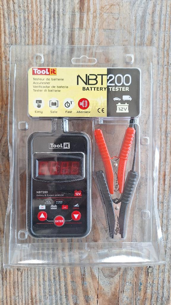 TooLit accutester NBT 200 voor loodaccu's 12V | 20-150Ah, Auto diversen, Autogereedschap, Nieuw, Ophalen of Verzenden