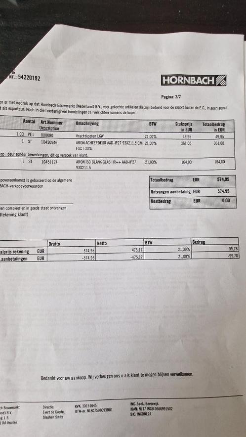 buitendeur met glas, Doe-het-zelf en Verbouw, Deuren en Horren, Nieuw, Buitendeur, 200 tot 215 cm, 80 tot 100 cm, Glas, Hout, Ophalen