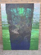 origineel Schilderij F.Hemmes MOET WEG 80x100, Antiek en Kunst, Ophalen