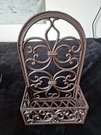 Decoratieve metalen wandhouder, Ophalen of Verzenden, Zo goed als nieuw