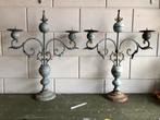 Prachtige Antieke kerk kandelaars Frankrijk Hoffz style, Ophalen of Verzenden, Overige materialen