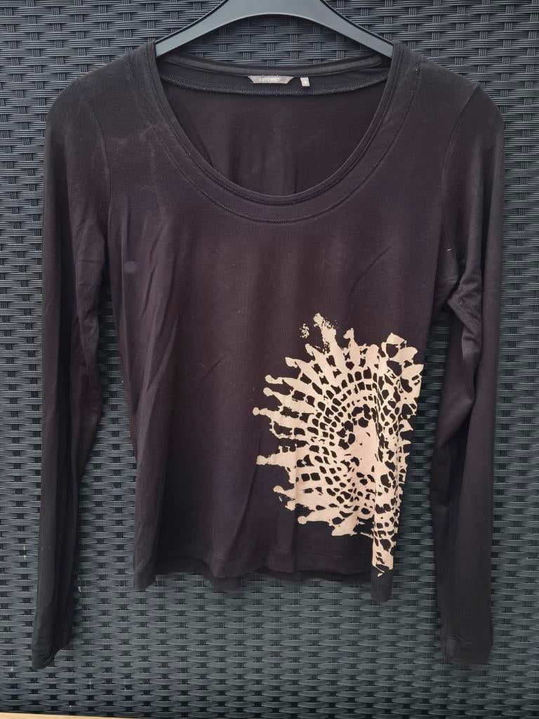 T shirt maat S van het merk Sandwich, Zwart, Ophalen of Verzenden, Zo goed als nieuw, Lange mouw