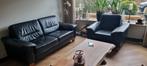 Montel leren bankstel: 2,5 zits & 1 zits, Ophalen, Gebruikt, Leer