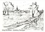 Loon op Zand Gezicht op Kerkdorp .- getekende kaart-, Verzamelen, Ansichtkaarten | Nederland, Verzenden, 1980 tot heden, Gelopen