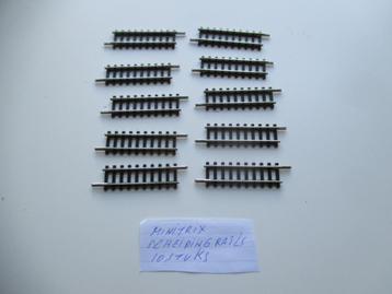 minitrix 10 stuks scheiding rails nr 4982 beschikbaar voor biedingen