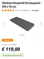 Obelink sleep super well self inflatable matras, Ophalen, Ingebouwde pomp, Gebruikt, 1-persoons