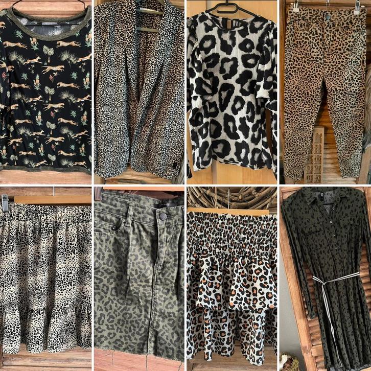 Dameskleding panterprint maat S, Kleding | Dames, Dames-kledingpakketten, Zo goed als nieuw, Ophalen of Verzenden