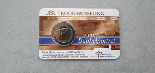 2 euro 2013 Coincard Nederland - Dubbelportet Troonwisseling, Postzegels en Munten, Munten | Nederland, Losse munt, Euro's, Koningin Beatrix