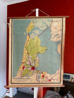 Vintage oude landkaart Noord-Holland NH JB Wolters, Antiek en Kunst, Ophalen, Aardrijkskunde