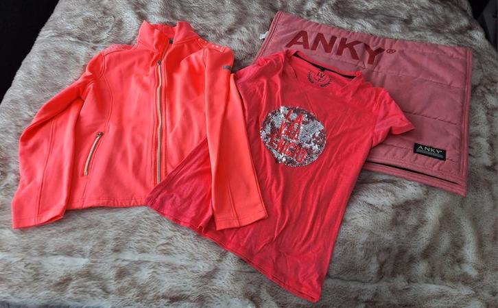 2 Anky pads dekje roze rose zgan, Dieren en Toebehoren, Paarden en Pony's | Dekens en Dekjes, Zo goed als nieuw, Dekje, Ophalen of Verzenden