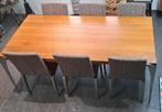 Tafel met 6 stoelen - BoConcept, Ophalen, Gebruikt, Design, 50 tot 100 cm