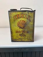 Oud SHELL motor oil nafta blik, Verzamelen, Gebruikt, Nvt, Nvt, Nvt