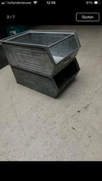 Zinken bakken, Huis en Inrichting, Woonaccessoires | Prullenbakken, Ophalen of Verzenden