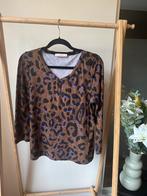 Studio Anneloes top travelstof panterprint bruin paars, Studio Anneloes, Bruin, Verzenden, Maat 42/44 (L)