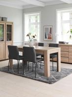 Eettafel HASLUND, Huis en Inrichting, Tafels | Eettafels, Ophalen, Eikenhout, 50 tot 100 cm, Zo goed als nieuw