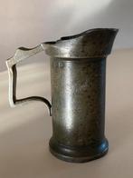 Antieke Tinnen maatbeker 1 deciliter, Antiek en Kunst, Verzenden