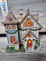 Lemax chadwell chapel verlicht originele doos kerstdorp kers, Ophalen of Verzenden, Zo goed als nieuw