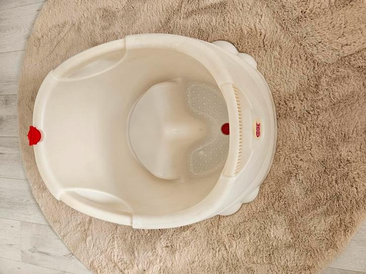 Okbaby opla douchezitje parelmoer/ babybadje, Kinderen en Baby's, Badjes en Verzorging, Zo goed als nieuw, Badje, Ophalen