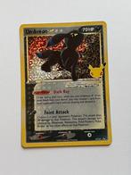 Umbreon goldstar 17/17 celebrations, Hobby en Vrije tijd, Verzamelkaartspellen | Pokémon, Ophalen of Verzenden, Zo goed als nieuw