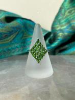 Diopsiet chroomdiopsiet beschermt liefde intuïtie magie, Sieraden, Tassen en Uiterlijk, Ringen, Nieuw, Ophalen of Verzenden, 17 tot 18