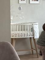 Kidsmill wieg Lars ovaal wit naturel, Kinderen en Baby's, Babywiegjes en Ledikanten, Ophalen, Zo goed als nieuw, Wieg