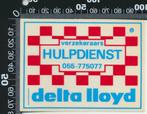 Sticker: Delta Lloyd - Hulpdienst (2), Verzamelen, Overige typen, Ophalen of Verzenden, Zo goed als nieuw