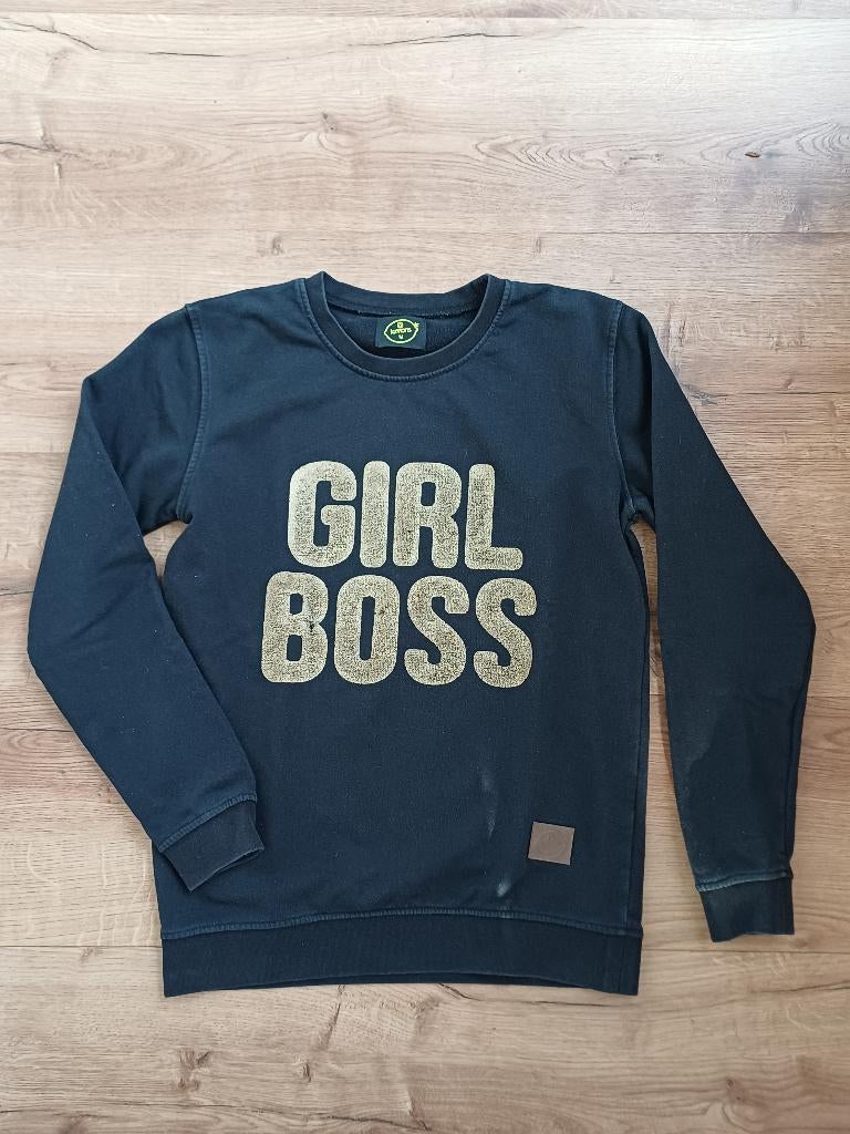 Girl boss trui - maat M - 9 Lemons, Kleding | Dames, Maat 38/40 (M), Zwart, Ophalen of Verzenden, 9 Lemons