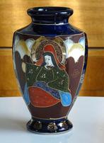 Vintage Japans kobalt Satsuma Moriage vaas Japan, Ophalen