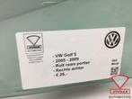 vw golf v 5 05 09 ruit raam portier deur rechts achter, Auto-onderdelen, Ophalen of Verzenden, Gebruikt, Volkswagen