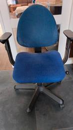 Bureau stoel, blauw, verstelbaar, Ophalen, Gebruikt