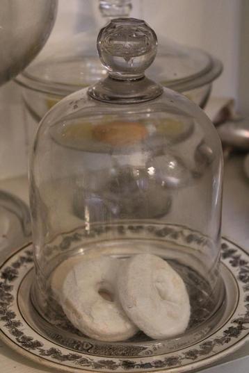 Antiek frans glazen glas cloche stolp 19e eeuw mondgeblazen beschikbaar voor biedingen