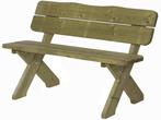 Tuinbank type Sneek 120 cm houten bank tuin geimpregneerd, Ophalen of Verzenden, Gebruikt