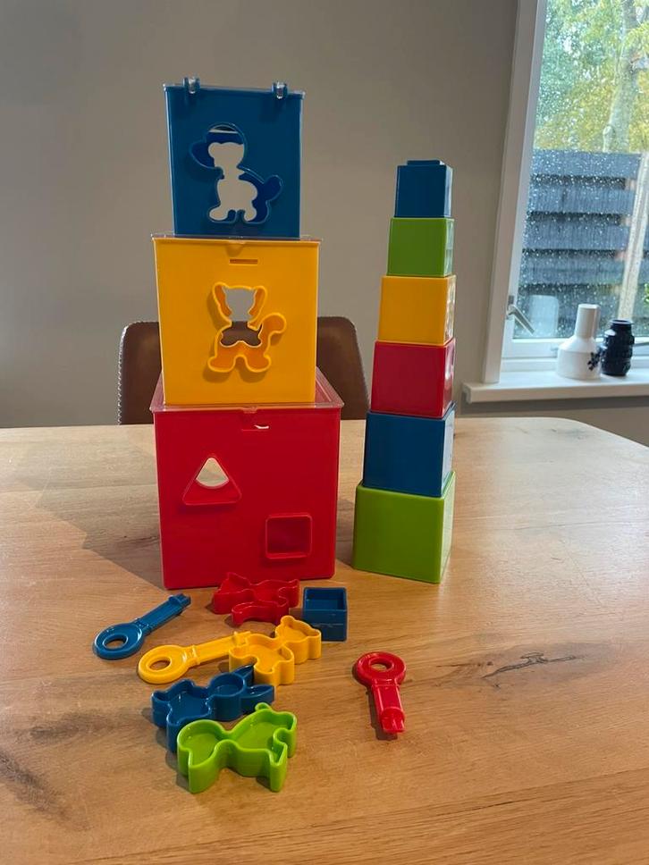 Gowi vergrendelbare puzzeldoos, Kinderen en Baby's, Speelgoed | Bouwstenen, Gebruikt, Ophalen of Verzenden