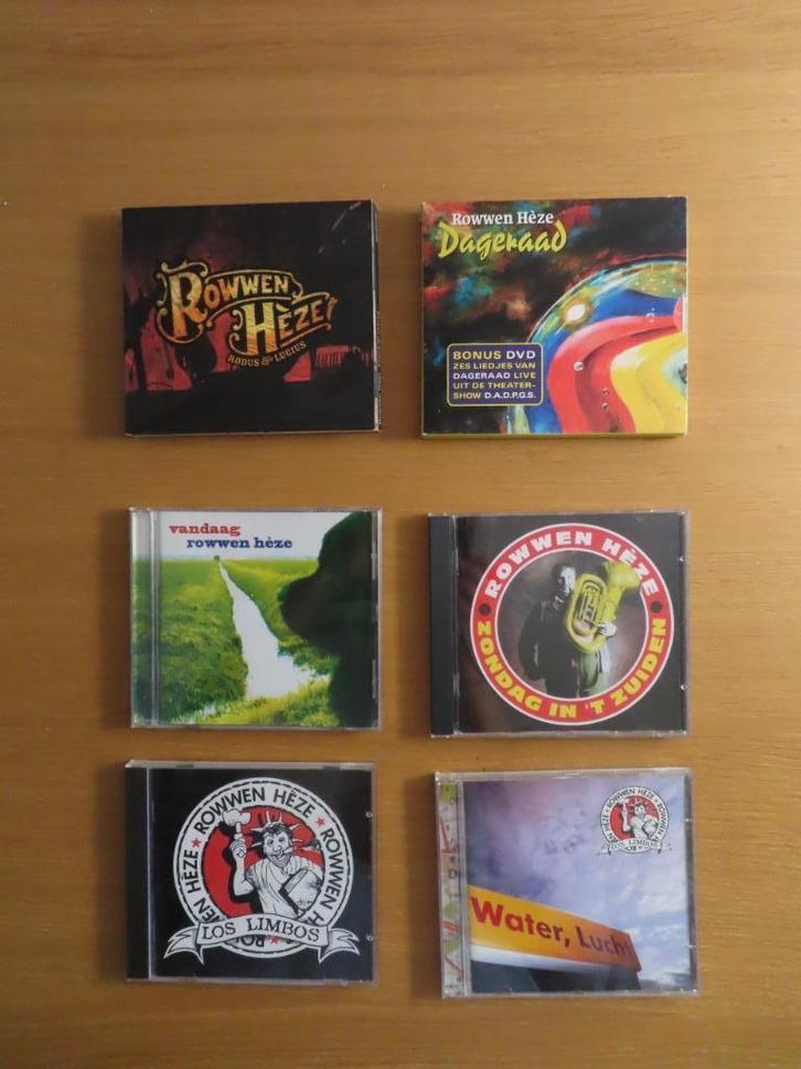 CD's ROWWEN HEZE (5 ENKELE + 1 CD met DVD) (IN 1 KOOP), Cd's en Dvd's, Cd's | Nederlandstalig, Zo goed als nieuw, Levenslied of Smartlap