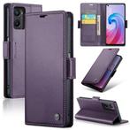 CaseMe Luxe Wallet Case voor OPPO A96 4G / A76 4G _ Paars, Verzenden, Nieuw, Hoesje of Tasje