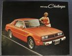 1978 Dodge Challenger Brochure USA, Boeken, Auto's | Folders en Tijdschriften, Gelezen, Ophalen of Verzenden