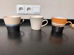 HK Living Cappuccino Mokken - Set van 3, Huis en Inrichting, Keuken | Servies, Ophalen, Zo goed als nieuw, Overige stijlen, Kop(pen) en/of Schotel(s)