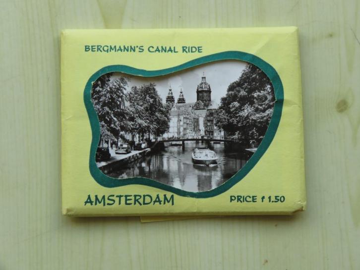Antieke fotoset rondvaart Amsterdamse grachten, Verzamelen, Foto's en Prenten, Zo goed als nieuw, Foto, Overige onderwerpen, 1940 tot 1960