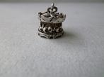 Oude bedel zilver Carrousel Paarden draait Kermis, Verzenden, Zilver, Hanger
