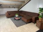 GRATIS LEVERING Z.G.A.N U-bank Cognac 350x275x150 GEREINIGD, Huis en Inrichting, Stof, Hoekbank, 300 cm of meer, Ophalen of Verzenden