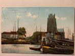 ansichtkaart Dordrecht  Groote Kerk, Bomkade, Gelopen, Zuid-Holland, Ophalen of Verzenden, Voor 1920