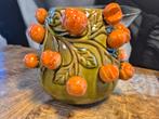 Fantastische mandarijn pistache vaas - TIP: kerst cadeau, Antiek en Kunst, Ophalen of Verzenden