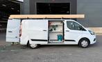 Ford Transit Custom NAP GB 2.0 Tdci 105PK 300 L2h1 2020 Wit, Auto's, Bestelauto's, Stof, 1995 cc, 4 cilinders, Wit