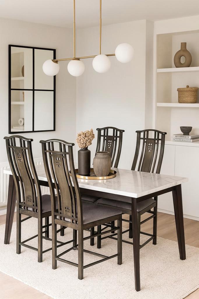 4 Giorgetti Umberto Asnago Eetkamerstoelen, Huis en Inrichting, Stoelen, Zo goed als nieuw, Ophalen of Verzenden