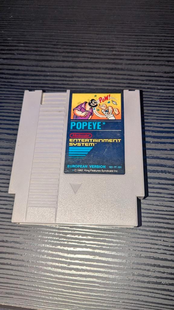 Popeye - Nintendo NES - PAL Versie, Spelcomputers en Games, Games | Nintendo NES, Gebruikt, Platform, 2 spelers, Vanaf 3 jaar