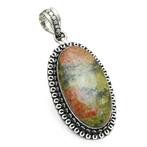 zilveren hanger Unakiet, Sieraden, Tassen en Uiterlijk, Kettinghangers, Verzenden, Nieuw, Met edelsteen, Zilver