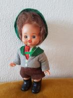 Vintage Tiroler popje - jaren 70 - jongen in lederhose, Verzamelen, Poppen, Overige typen, Ophalen of Verzenden, Zo goed als nieuw